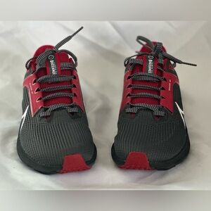 Nike Pegasus Zoom Kids Unisex black, red and gray Running Sneakers.